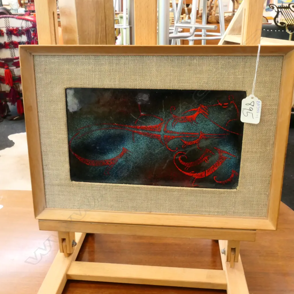 CERA WARE ENAMEL PLAQUE CAVE ART THEO SCHOON ? Image 1++