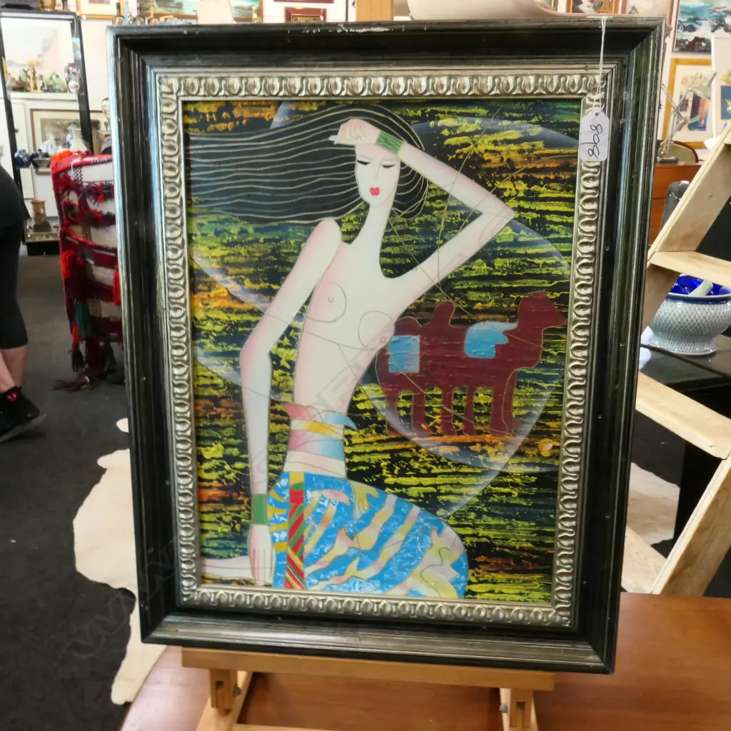 MODERN ACYLIC STYLISED WOMEN 390 X 300MM Image 1++