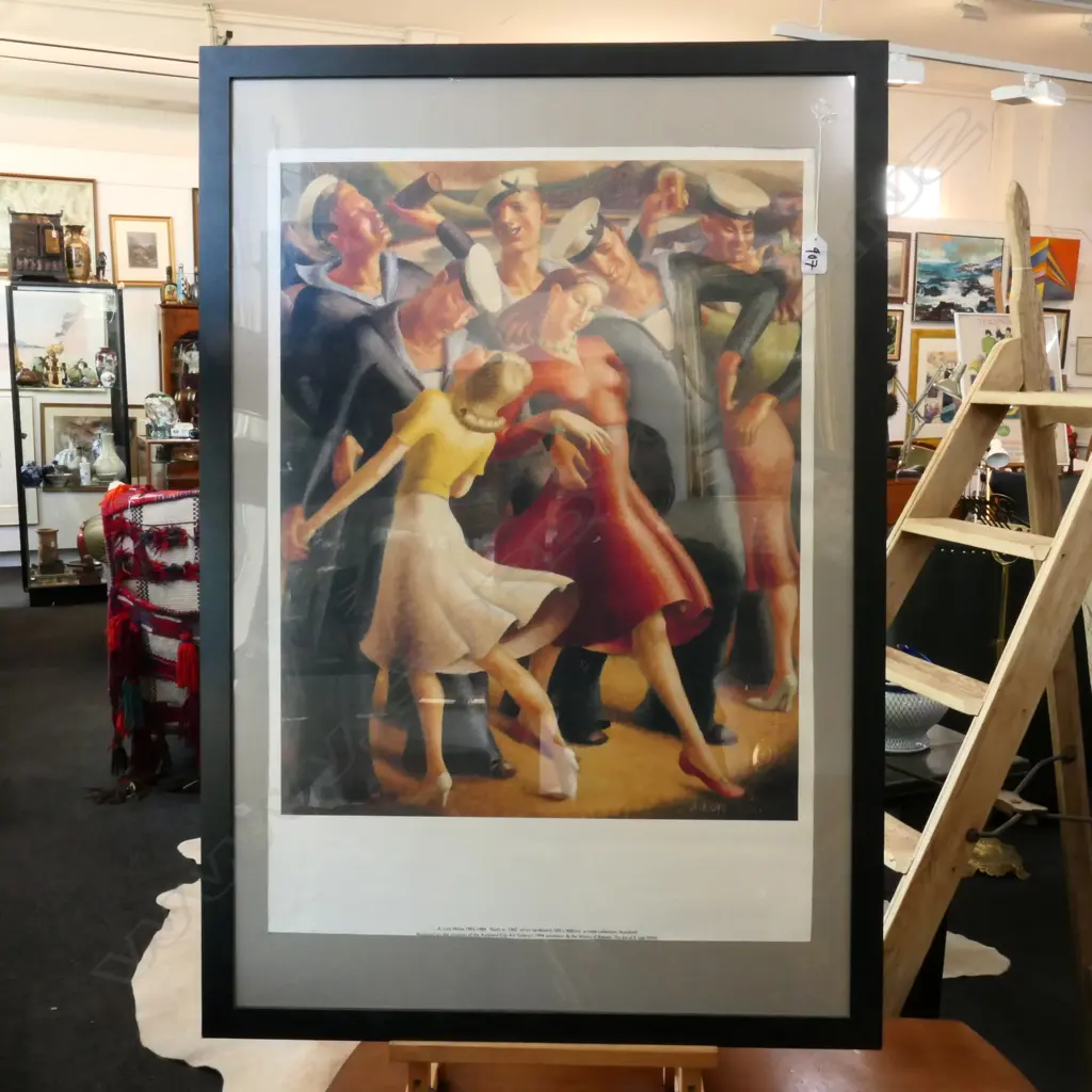 A LOIS WHITE PRINT - FRAME: 650 X 940MM Image 1++