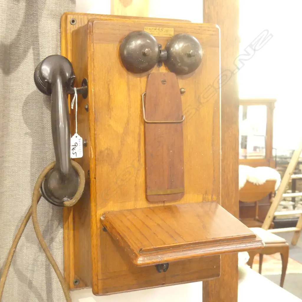 EARLY 20TH CENT. WALL PHONE Image 1++