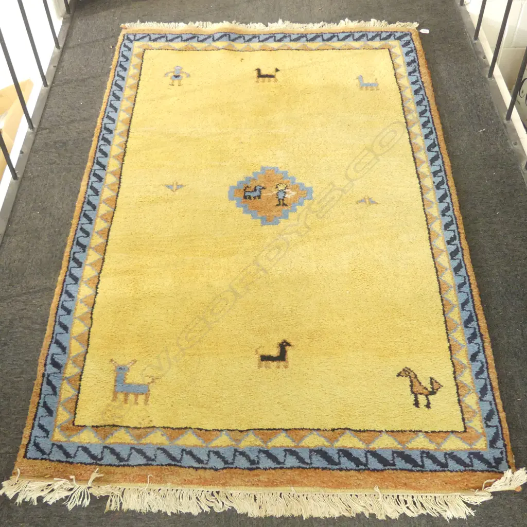 HAND KNOTTED GABBEH RUG 1900 X 1240 MM Image 1++