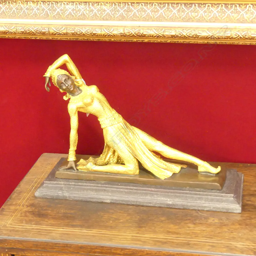 CLASSICAL BRONZE ART DECO STYLE WOMAN Image 1++