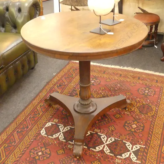 WILLIAM IV TILT TOP TABLE MAHOGANY 770MM DIA