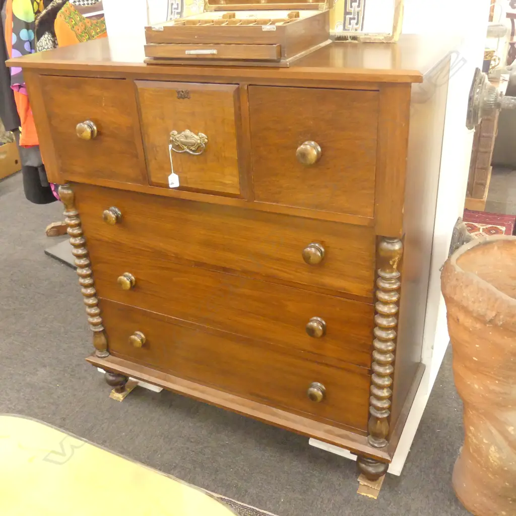 COLONIAL 6 DRAWER SCOTCH CHEST H1200 MM Image 1++