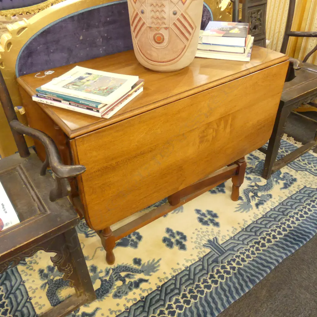 OAK DROP SIDE TABLE 1M L Image 1++