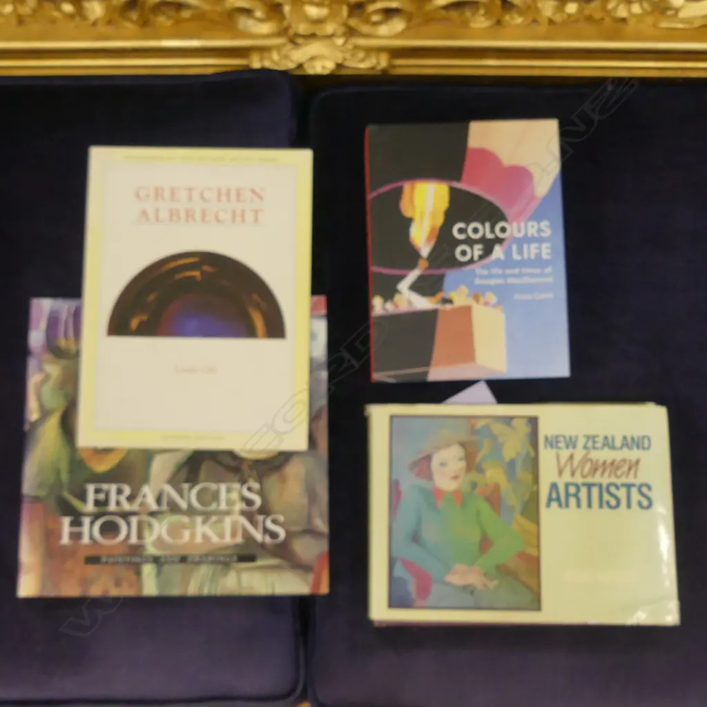 LOT NZ ART BOOKS INCL - DOUGLAS MACDAIRMID / HODGKINS / ALBRECHT / NZ WOMEN ARTISTS Image 1++