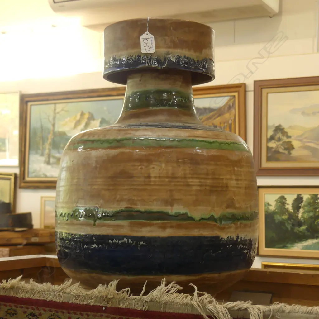 LARGE KARLSRUHE POTTERY VASE H. 520MM Image 1++