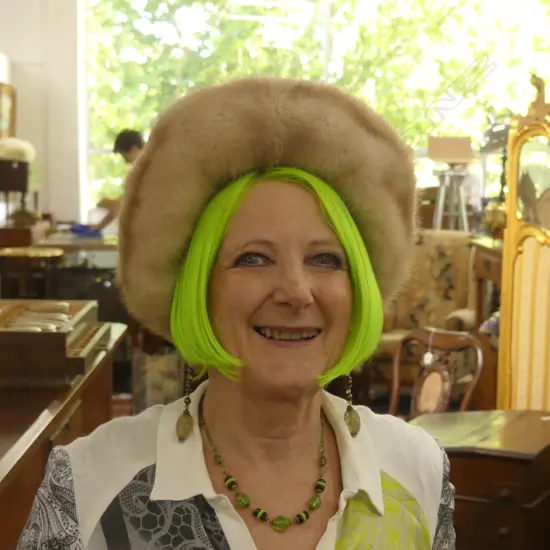 MINK HAT AND ONE OTHER