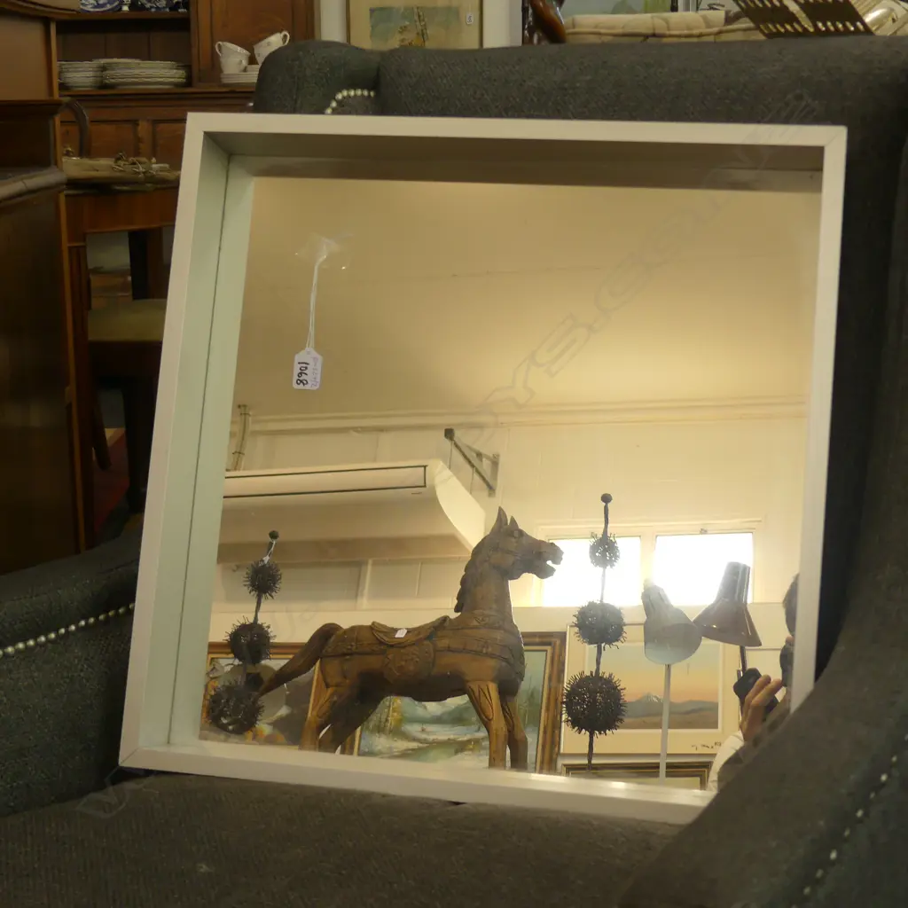 METAL FRAMED MIRROR 550 X 550 MM Image 1++