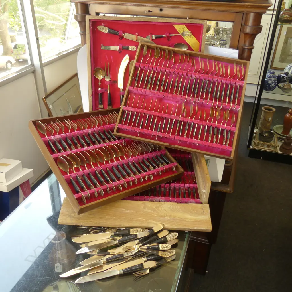 CANTEEN OF THAILAND CUTLERY PLUS LOOSE FISH KNIVES SET Image 1++