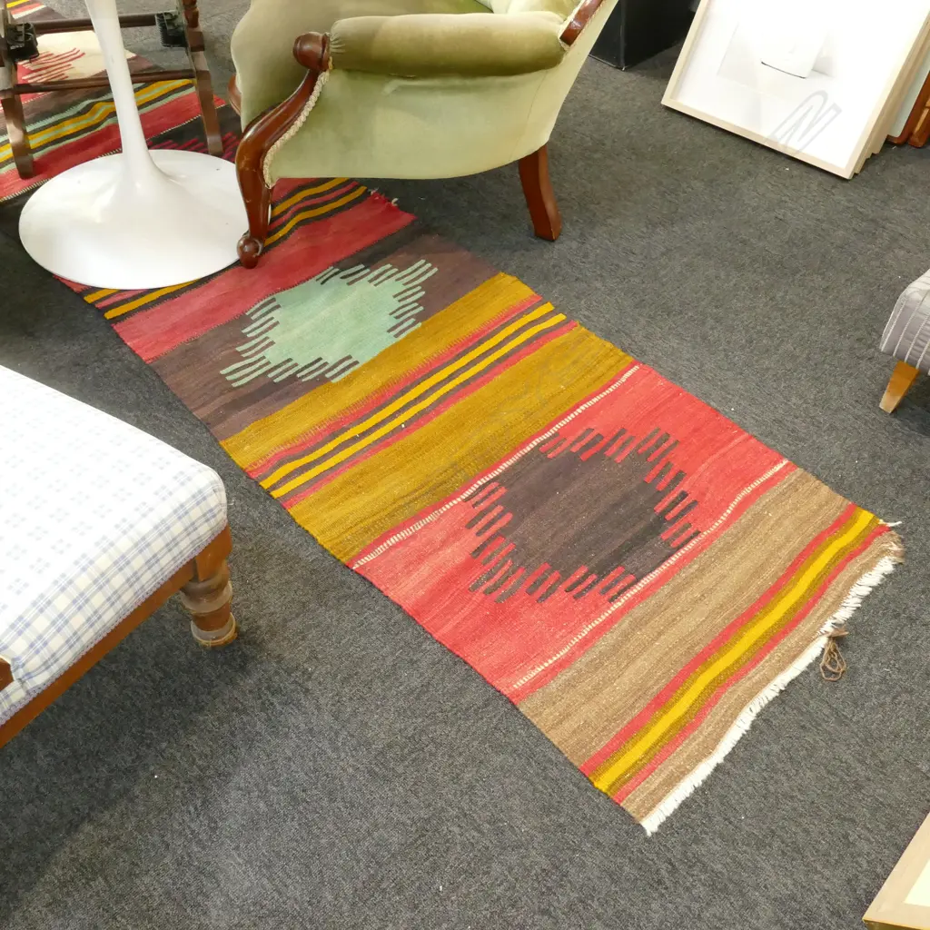 KELIM HANKNOTTED RUNNER 3350 X 690MM Image 1++