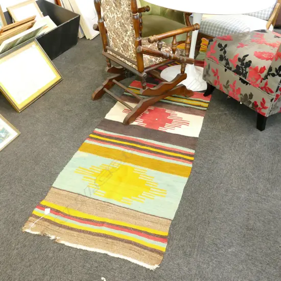 KELIM HANKNOTTED RUNNER 3350 X 690MM