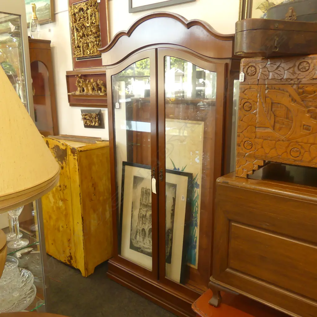 TALL GLAZED DISPLAY CABINET H1820 MM Image 1++