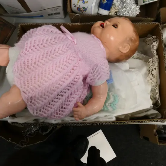 ASST LINEN /DOLLS CLOTHES + DOLL