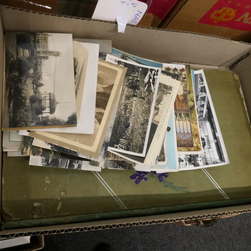 LOT ASST ANTIQUE POST CARDS / ALBUM - SOME NZ Image 1++