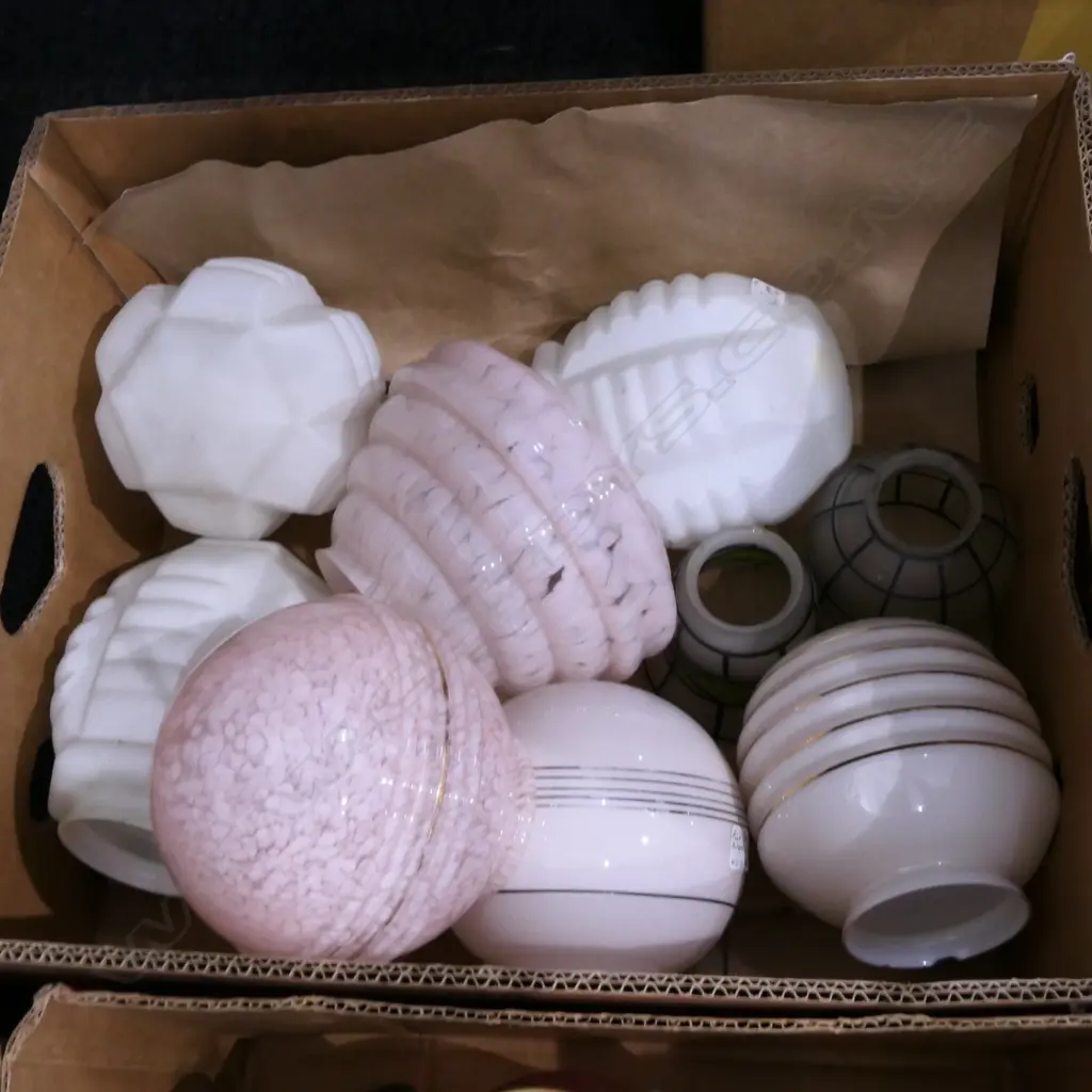 BOX LOT ART DECO SHADES Image 1++