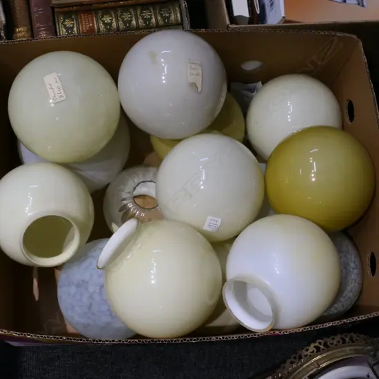 BOX LOT ART DECO SHADES