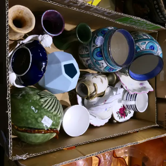 LOT ASST'D CHINA AND POTTERY ETC