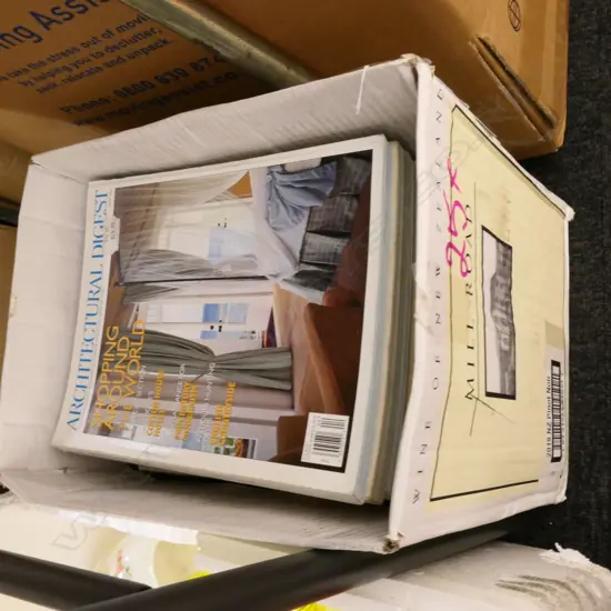 TWO BOXES OF ARCHITECTURAL DIGEST