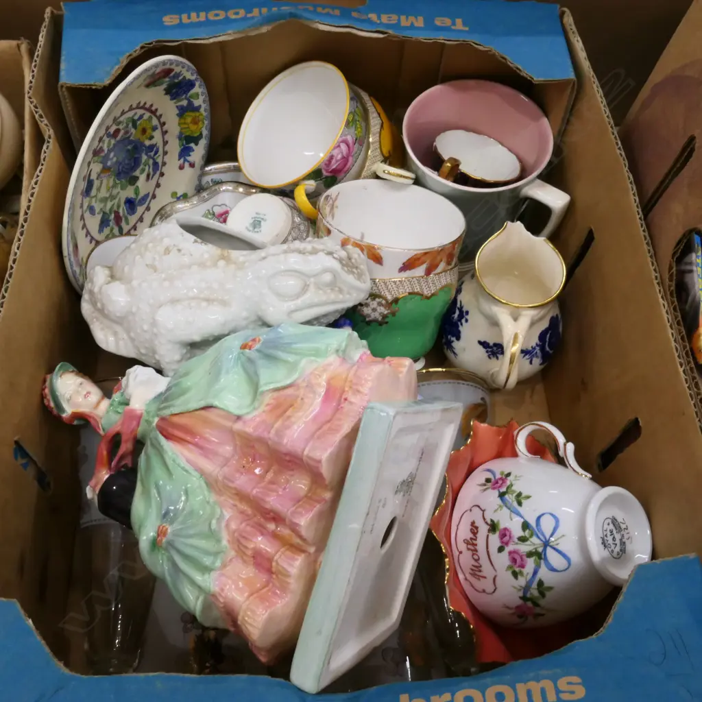 BOX LOT CHIPPED / FRAGILE CHINA AF Image 1++