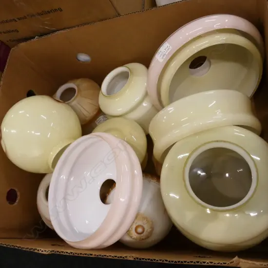 BOX LOT ASST VINTAGE SHADES