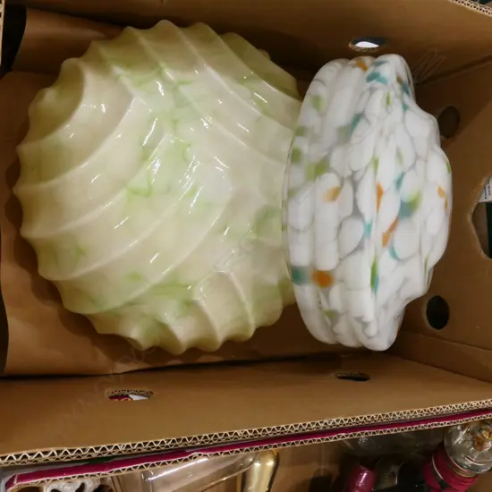 2 LARGE LIGHT SHADES