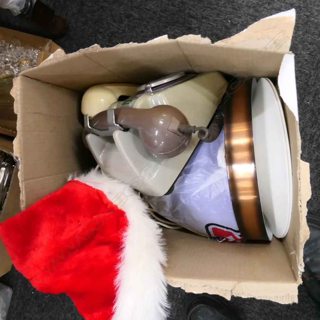 LOT ASST VINTAGE TELEPHONES AND SHADES Image 1++