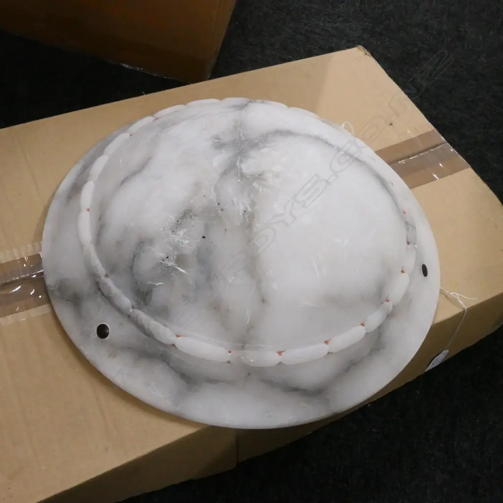 ALABASTER PENDANT C. 1900 400MM DIA Image 1++