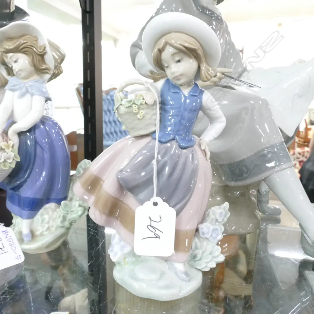 LLADRO FLOWER GIRL SCULPTURE H.165MM Image 1++