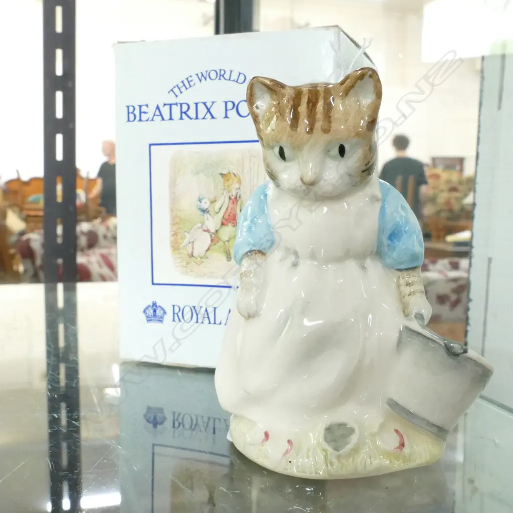 ROYAL ALBERT BEATRIX POTTER FIGURE RIBBY AND PATTY PAN BOXED Image 1++