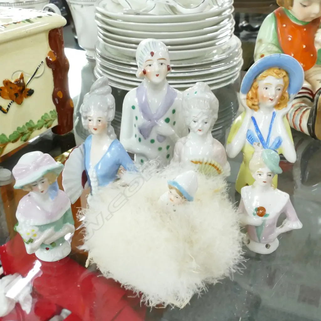 COLLECTION OF 6 HALF DOLLS PLUS ONE OTHER Image 1++