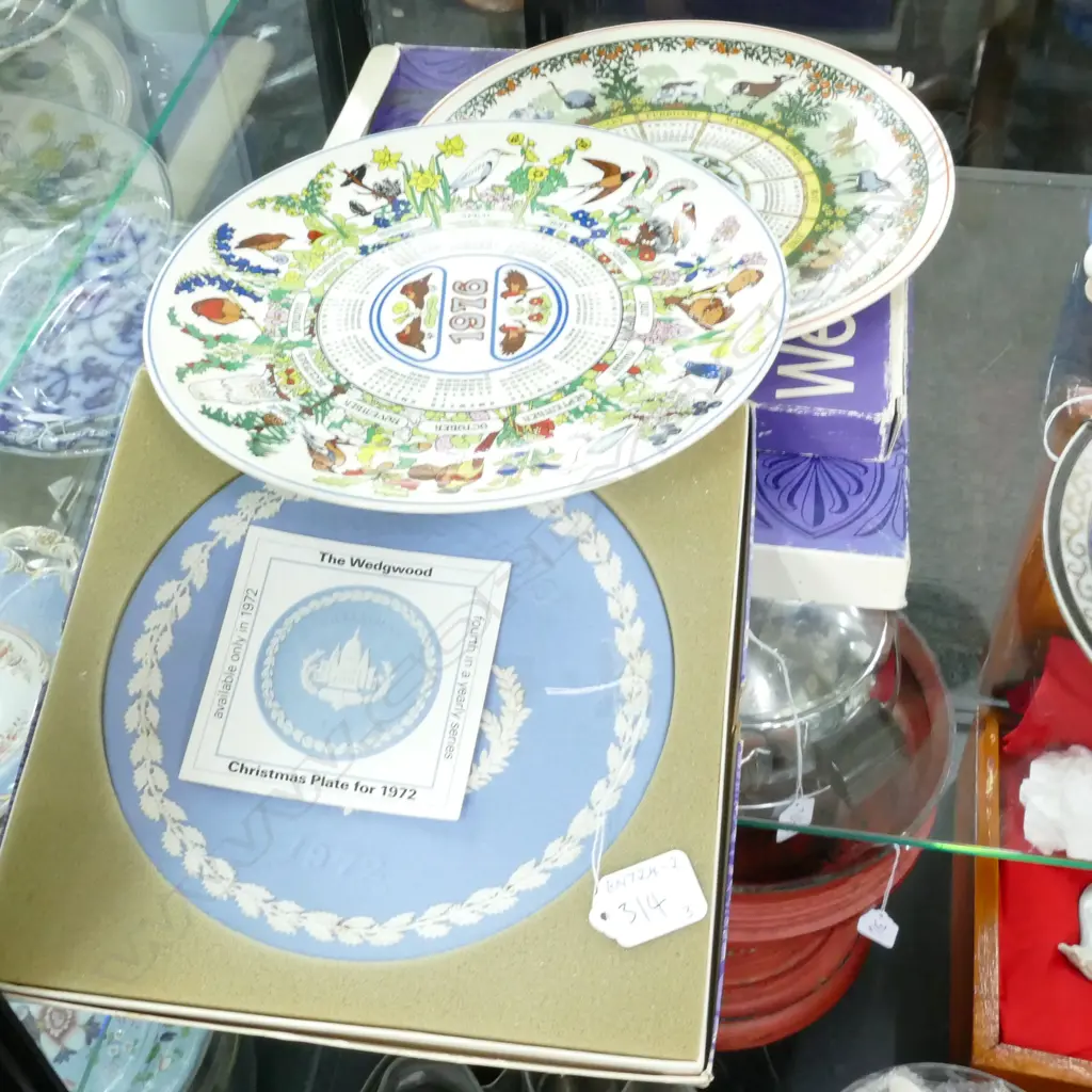 1972/1976/1980 WEDGWOOD YEAR PLATES (B0XED) Image 1++