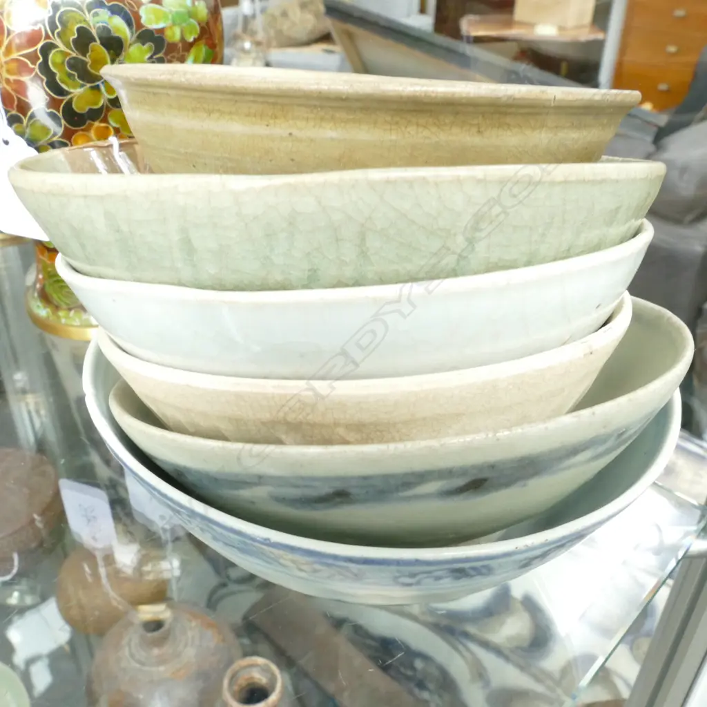 COLLECTION OF ORIENTAL BOWLS ONE AF Image 1++