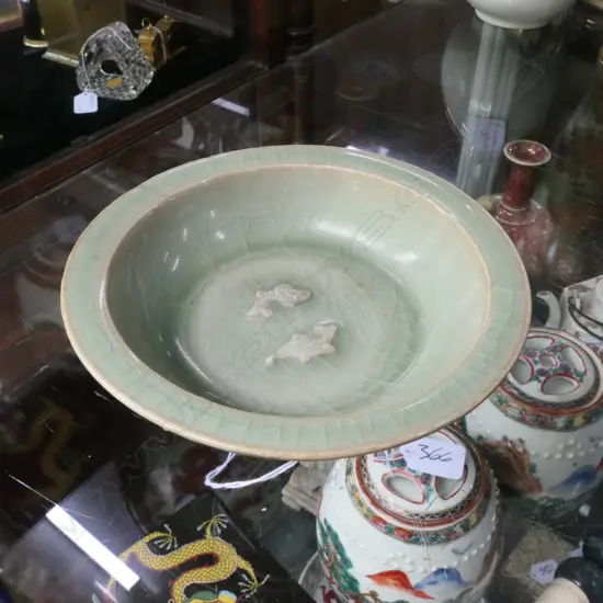 SONG CELADON TWIN FISH DISH 