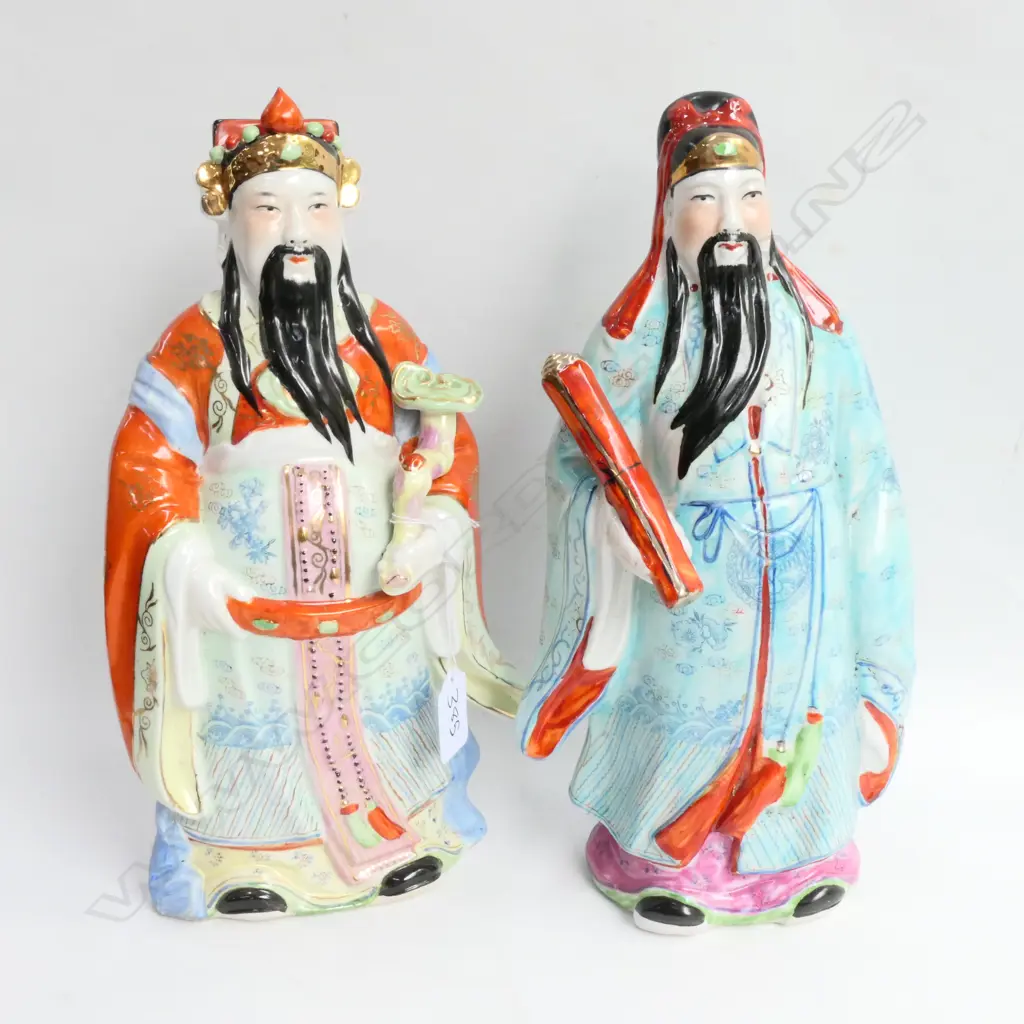 2 ASIAN FIGURINES 310MM H Image 1++