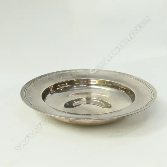 SILVER WINE FUNNEL STAND LONDON 1965 D.145mm