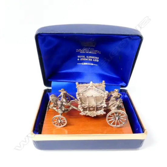TOYE KENNING & CO SILVER MODEL CORONATION COACH