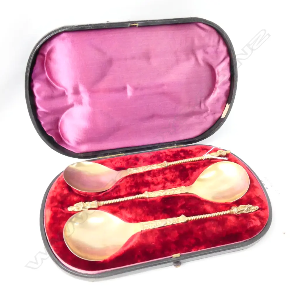 FAUX SILVER AND GOLD APOSTLE SPOONS Image 1++