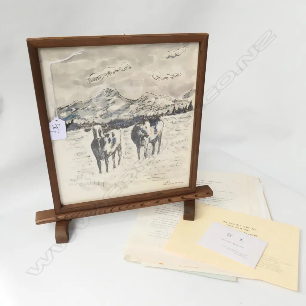 JAPANESE PEN & INK PAINTING EX. ROBERT MULDOON COLLECTION Image 1++
