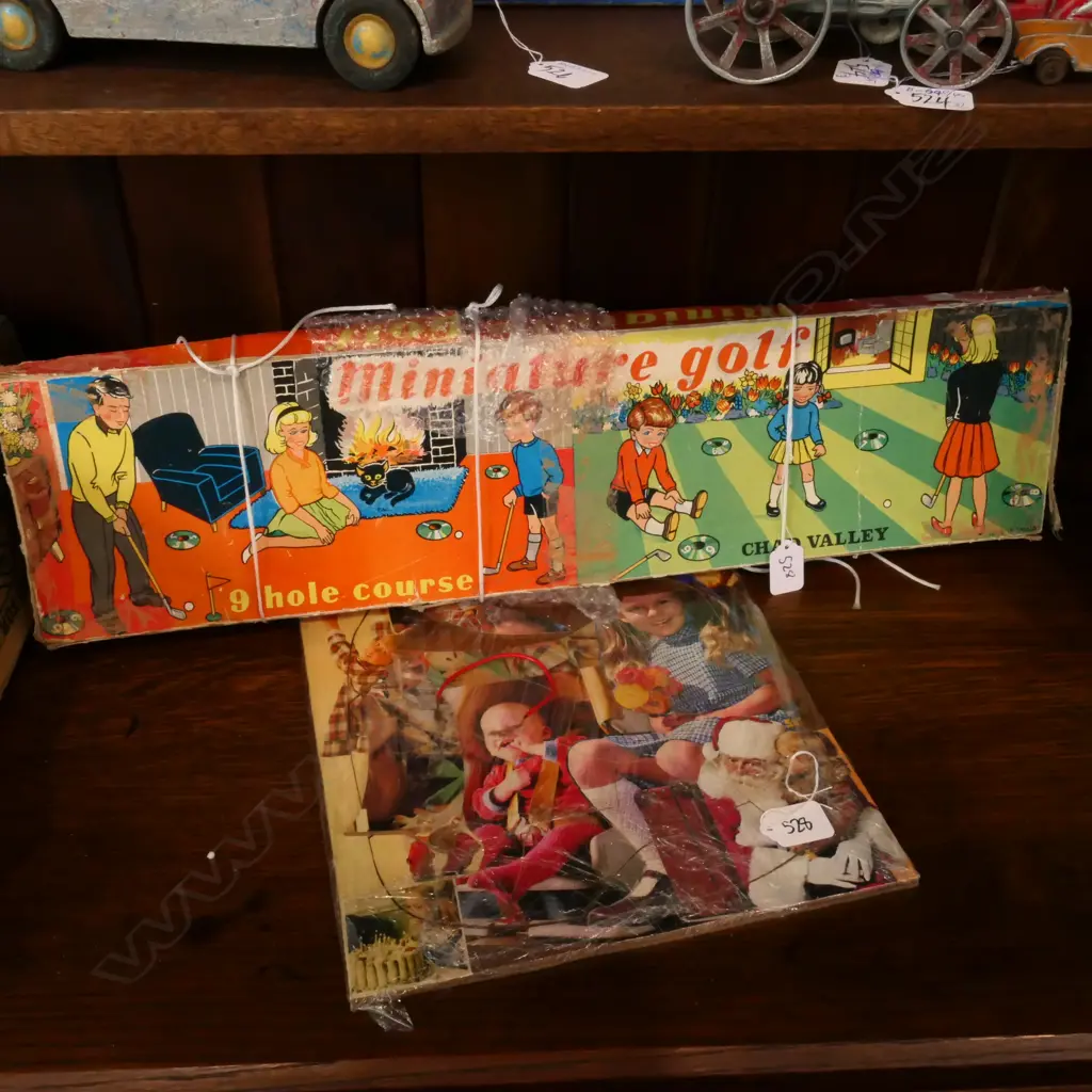 CHAD VALLEY TINPLAT INDOOR GOLFING GAME+ COCO POPS JIGSAW A/F Image 1++