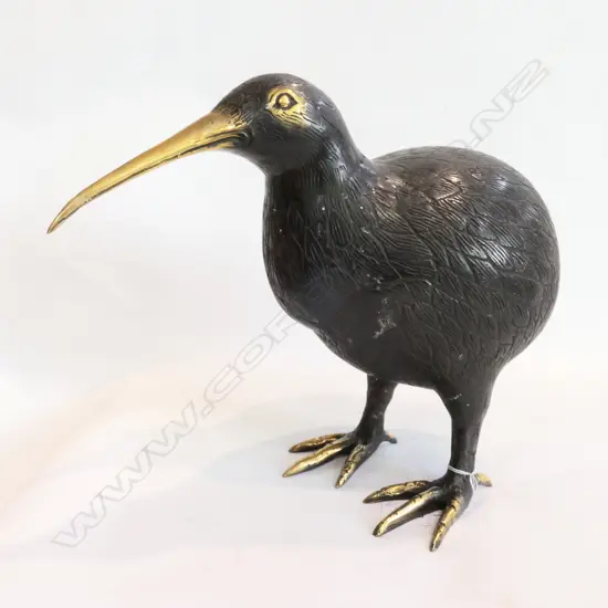 SOLID LARGE CAST BRONZE KIWI  H. 250MM