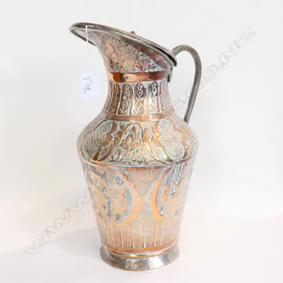 LARGE COPPER JUG H. 350MM