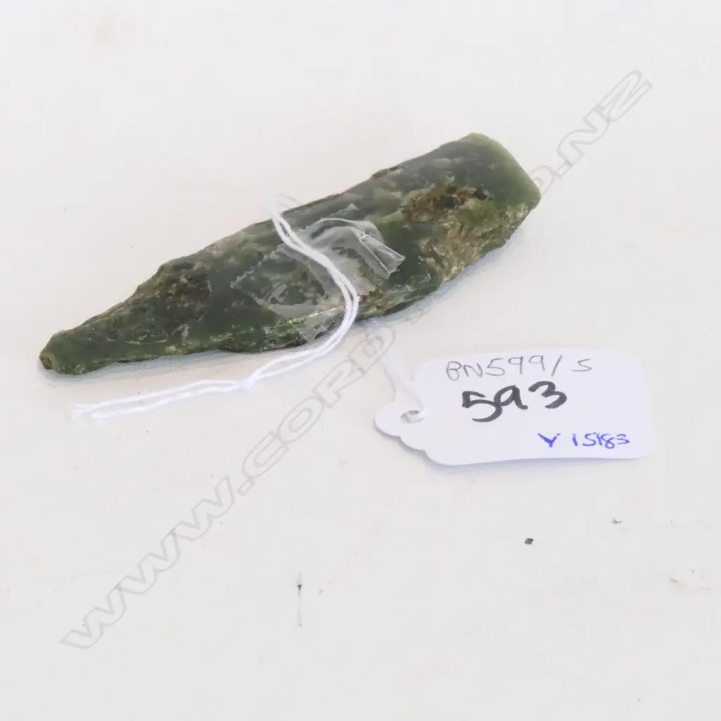 GREENSTONE TOKI ADZE, L. 77MM, Y1583 Image 1++