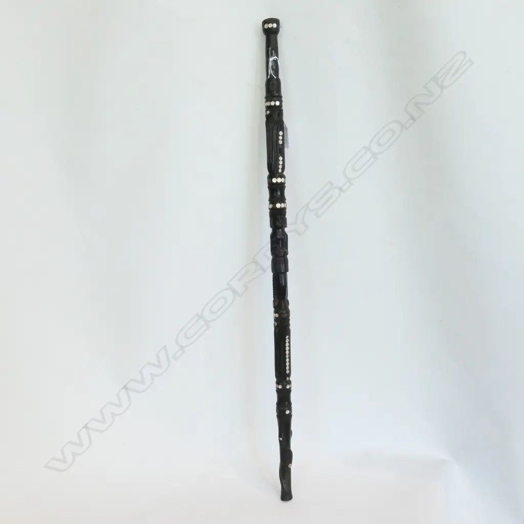 EBONY + M.O.P SOLOMON ISLAND WALKING STICK Image 1++