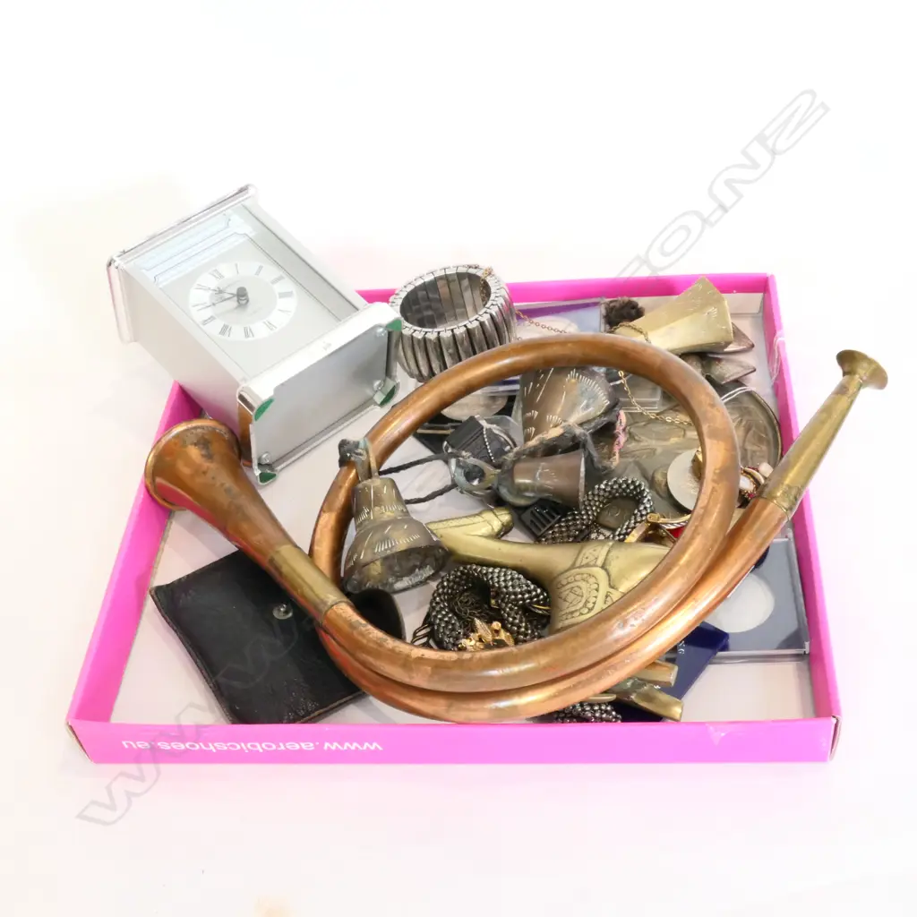 MISC COINS, JEWELLERY, HUNTING HORN ETC Image 1++