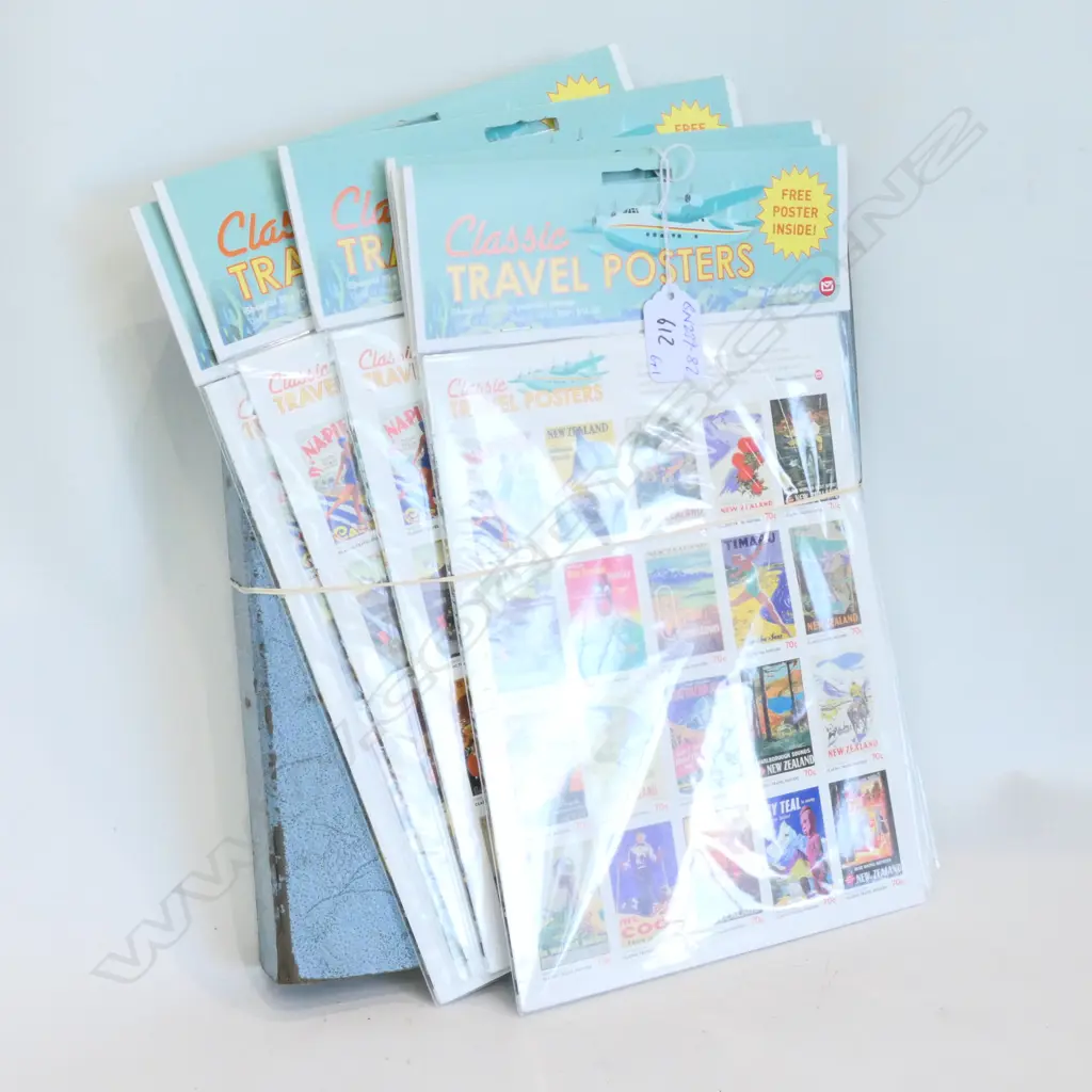 ASST NZ STAMPS: 6 NEW 'CLASSIC TRAVEL POSTERS' PACKS... Image 1++