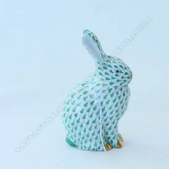 A HEREND PORCELAIN RABBIT H 130 MM