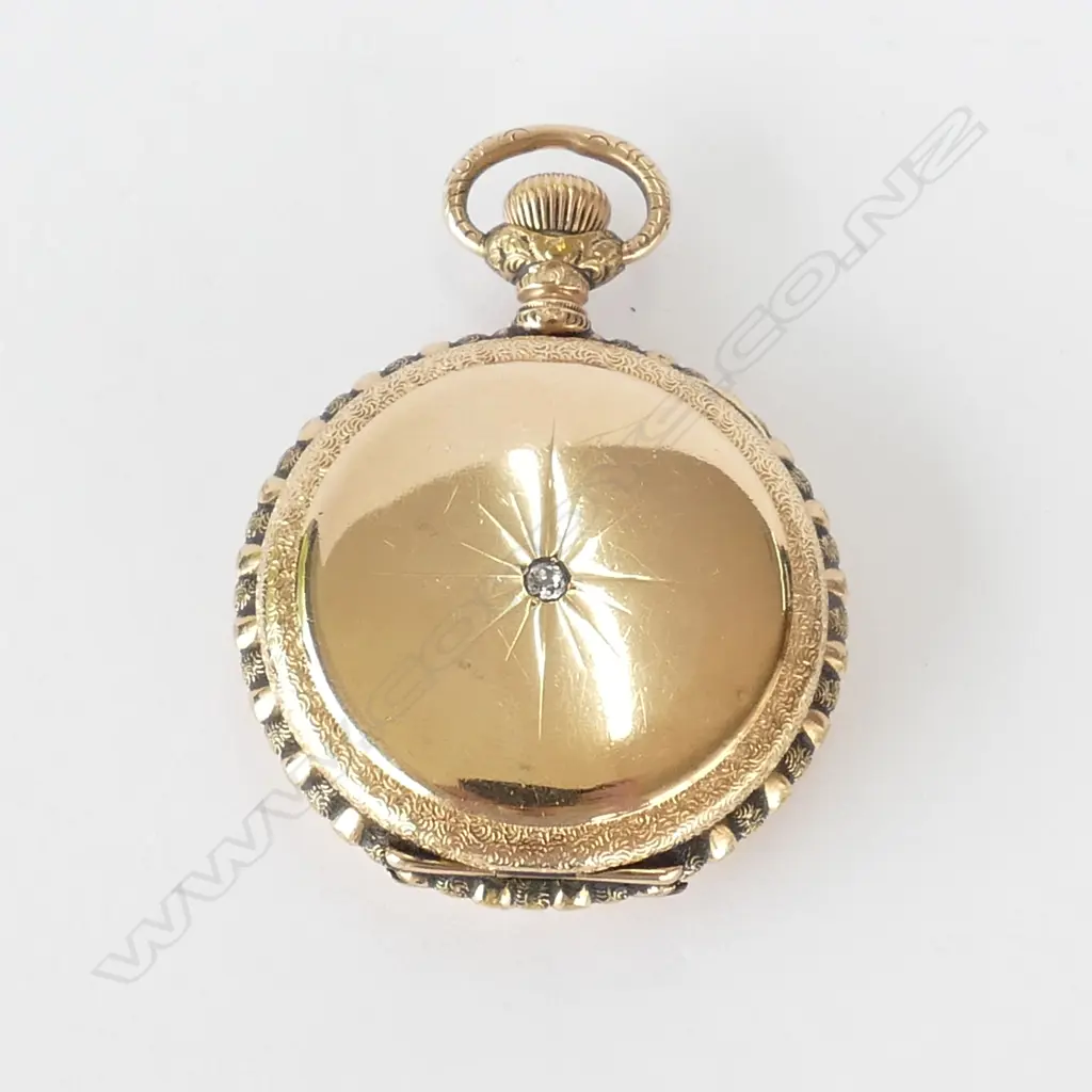 GOLD PLATED WALTHAM POCKET WATCH (AF) Image 1++