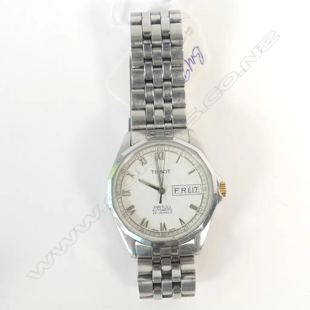 S/STEEL GENTS TISSOT AUTO WRISTWATCH #18303 Image 1++