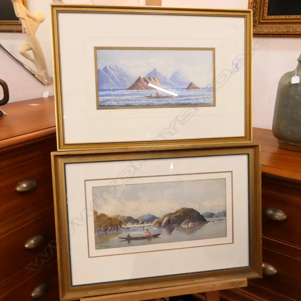 2 COLONIAL W/C G. DELABROSSE 570 X 390 MM Image 1++